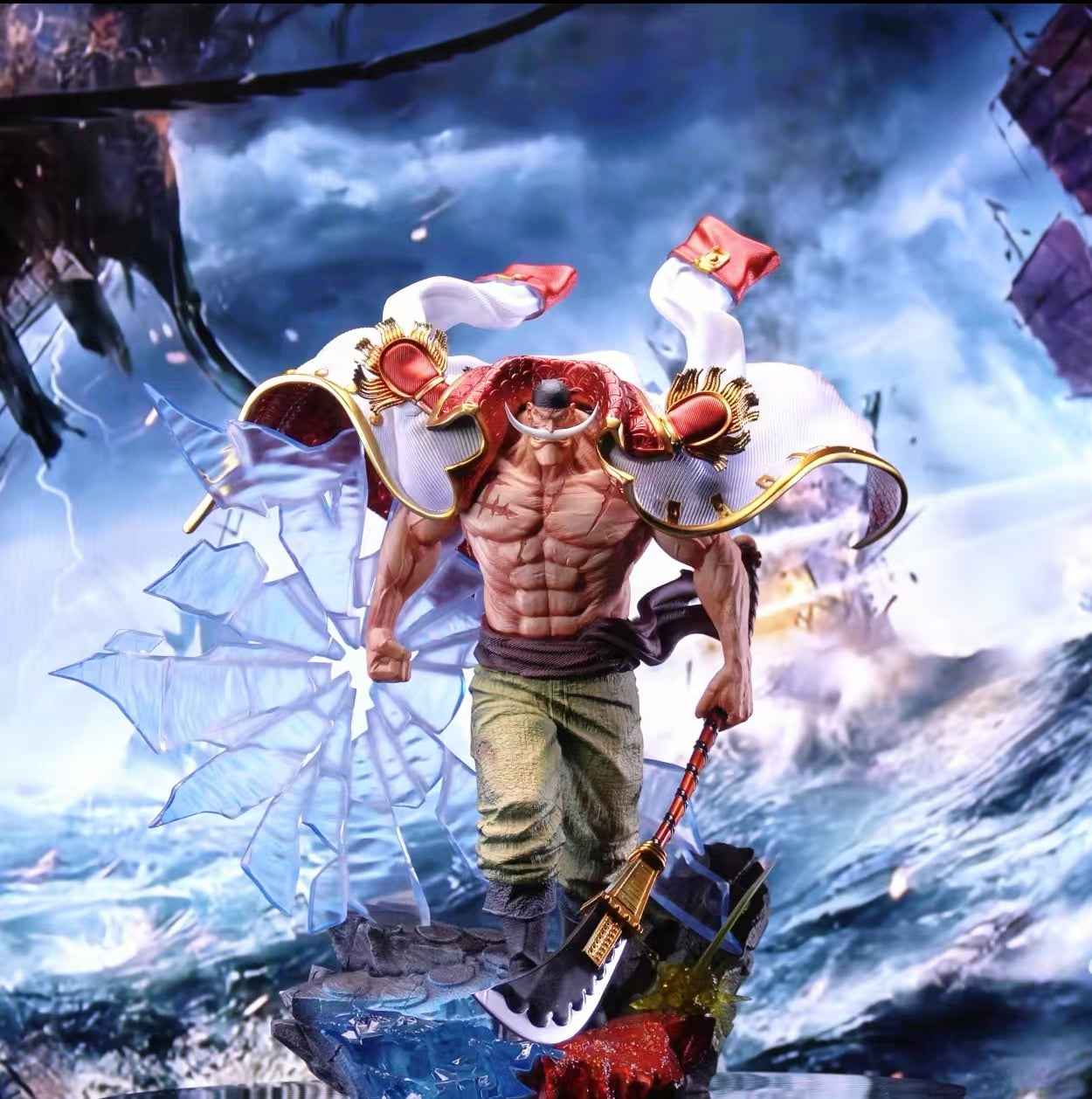 One Piece ~ SS Studio ~ Edward Newgate "Whitebeard" & Kid ~ Resin Statue - Santoryu Resins Collectors