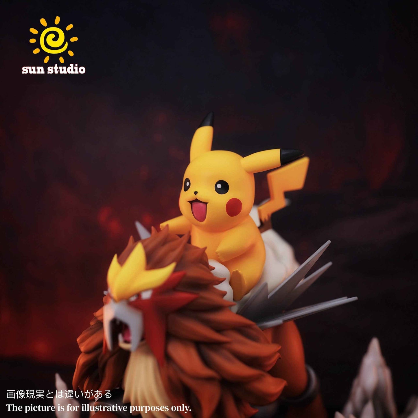 Pokémon ~ Sun Studio ~ Entei & Pikachu ~ Resin Statue - Santoryu Resins Collectors