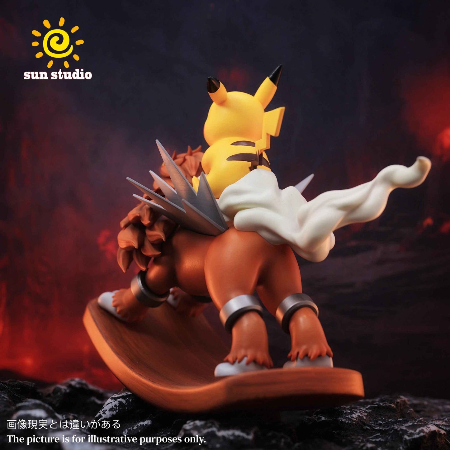 Pokémon ~ Sun Studio ~ Entei & Pikachu ~ Resin Statue - Santoryu Resins Collectors