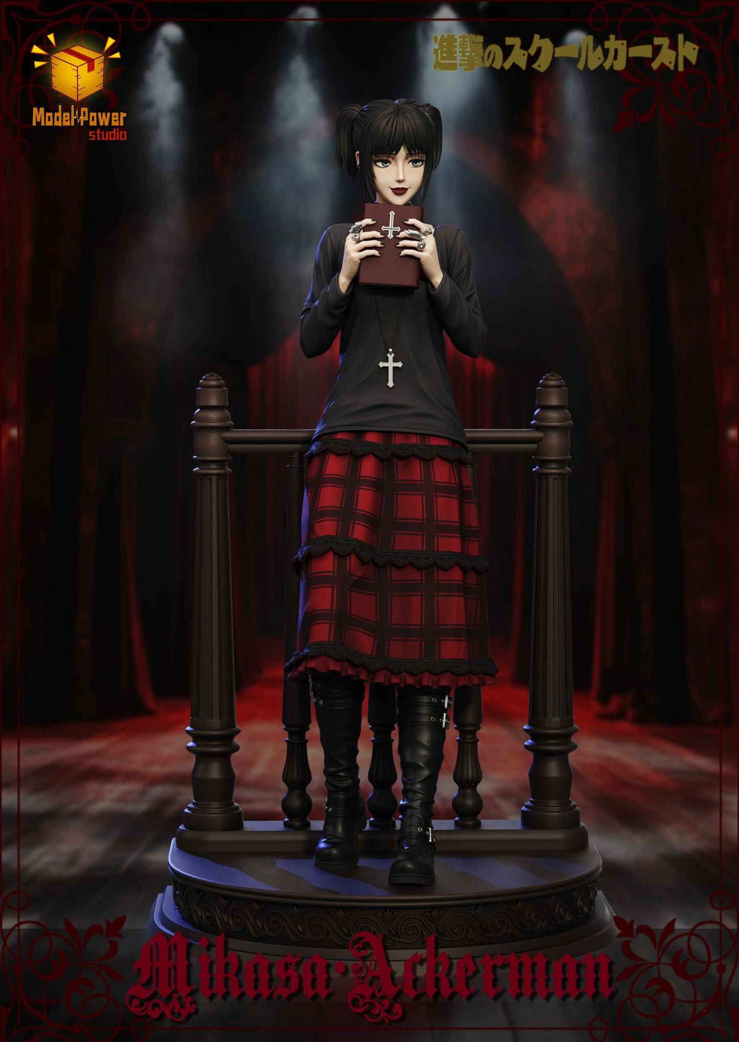 Attack on Titan ~ Model Power Studio ~ Mikasa Ackerman "Attack on the School Class" ~ Resin Statue - Santoryu Resins Collectors