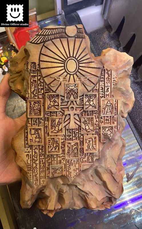 Yu-Gi-Oh! ~ Divine Officer Studio ~ Exodia Slate & Pharaoh Atem Memory Slate ~ Resin Statue - Santoryu Resins Collectors
