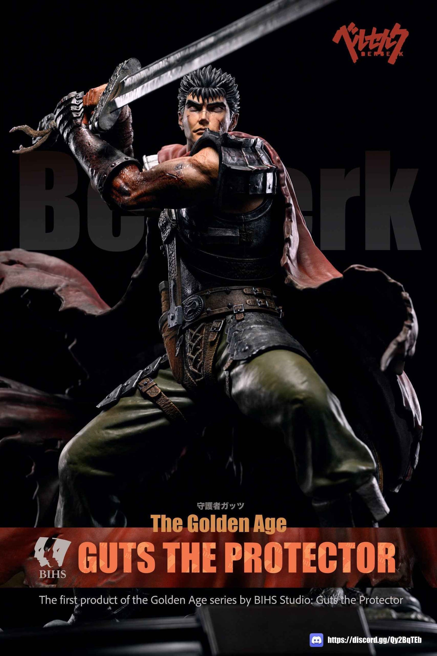 Berserk BIHS Studio Guts The Protector Resin Statue - Santoryu Resins Collectors