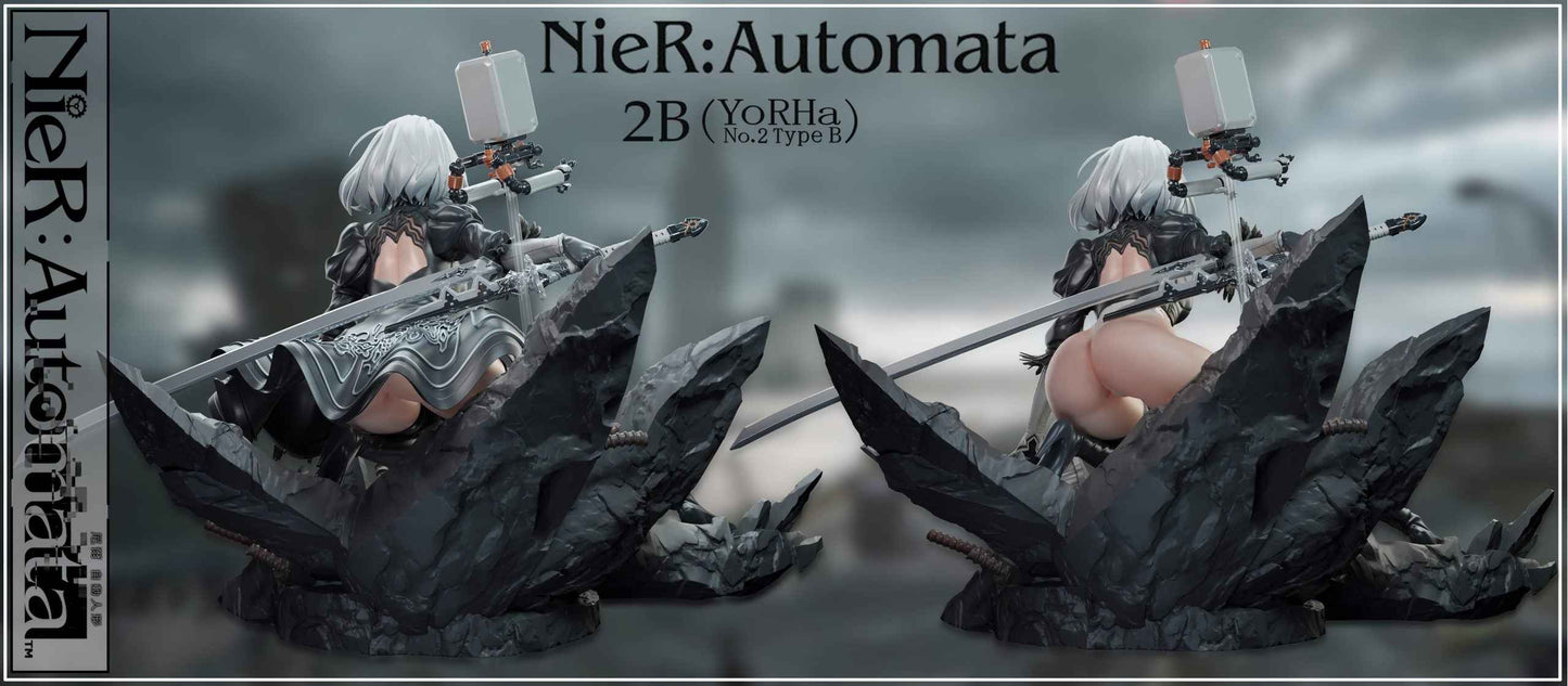 NieR:Automata ~ Crow Studio ~ YoRHa No. 2 Type B "2B" ~ +18 Resin Statue - Santoryu Resins Collectors