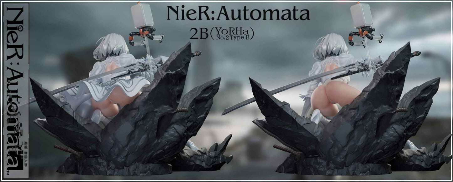 NieR:Automata ~ Crow Studio ~ YoRHa No. 2 Type B "2B" ~ +18 Resin Statue - Santoryu Resins Collectors
