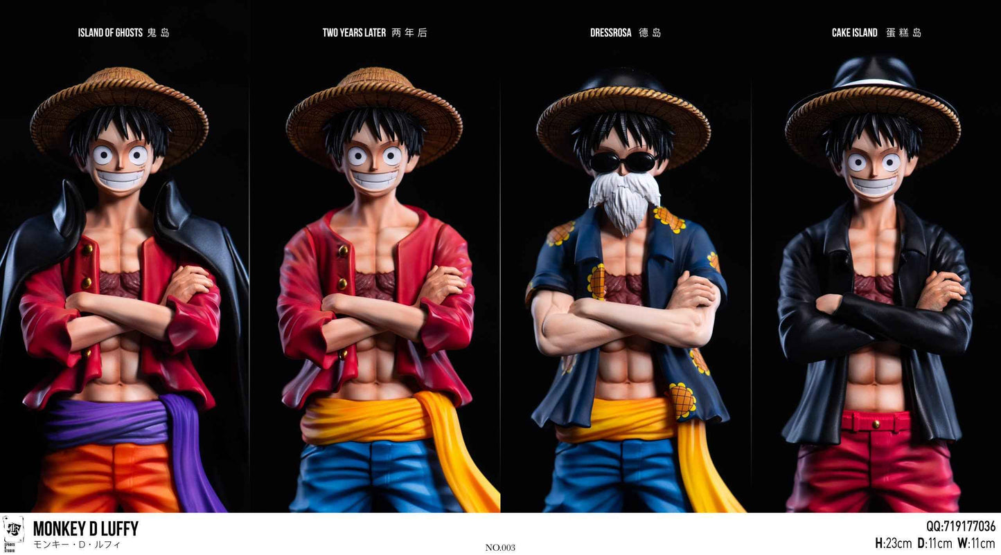 One Piece SPADES K SPK Studio Monkey D. Luffy & Lucy Resin Statue