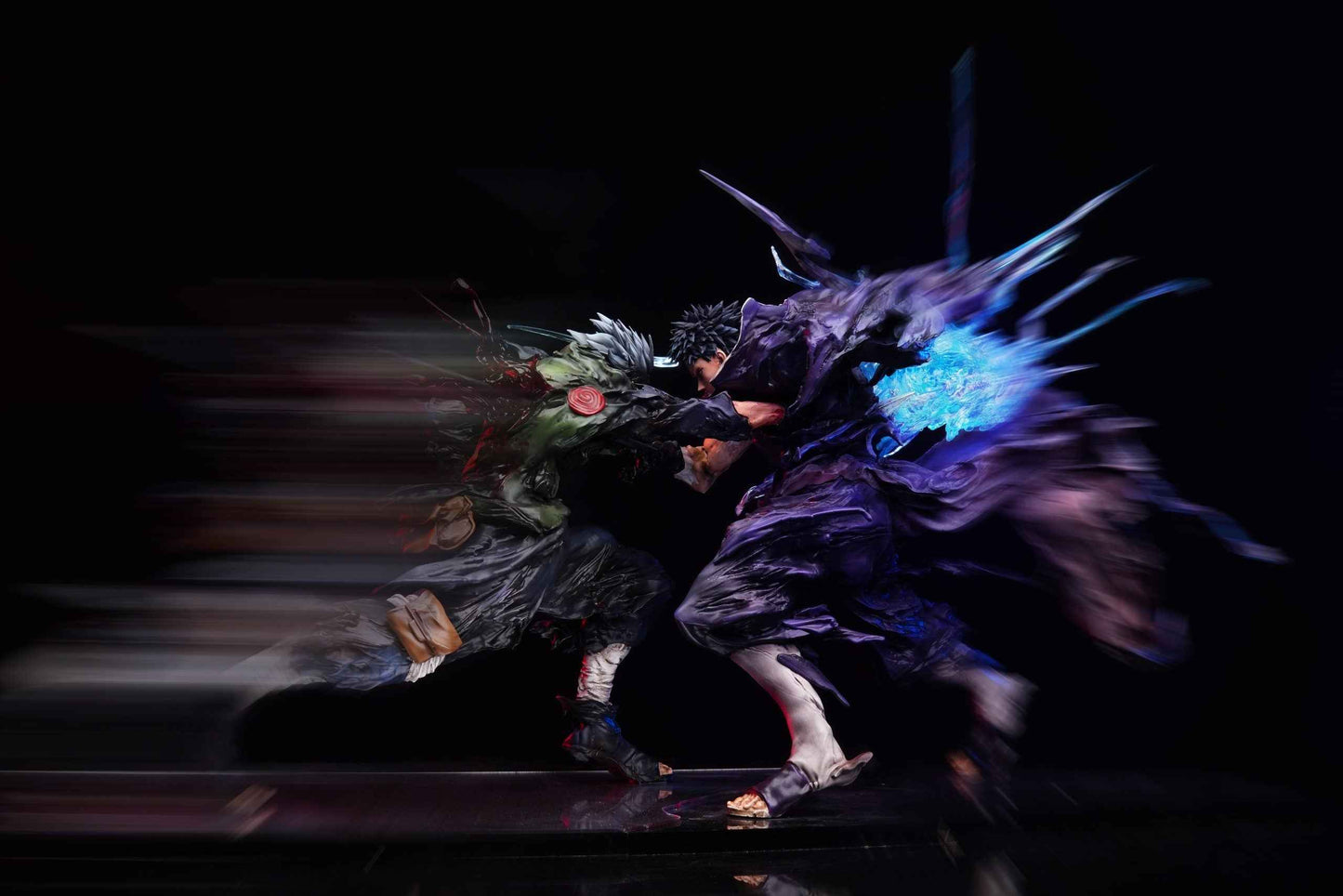 Naruto ~ Iron Curtain Studio ~ Kakashi vs. Obito's Fateful Duel ~ Resin Statue - Santoryu Resins Collectors