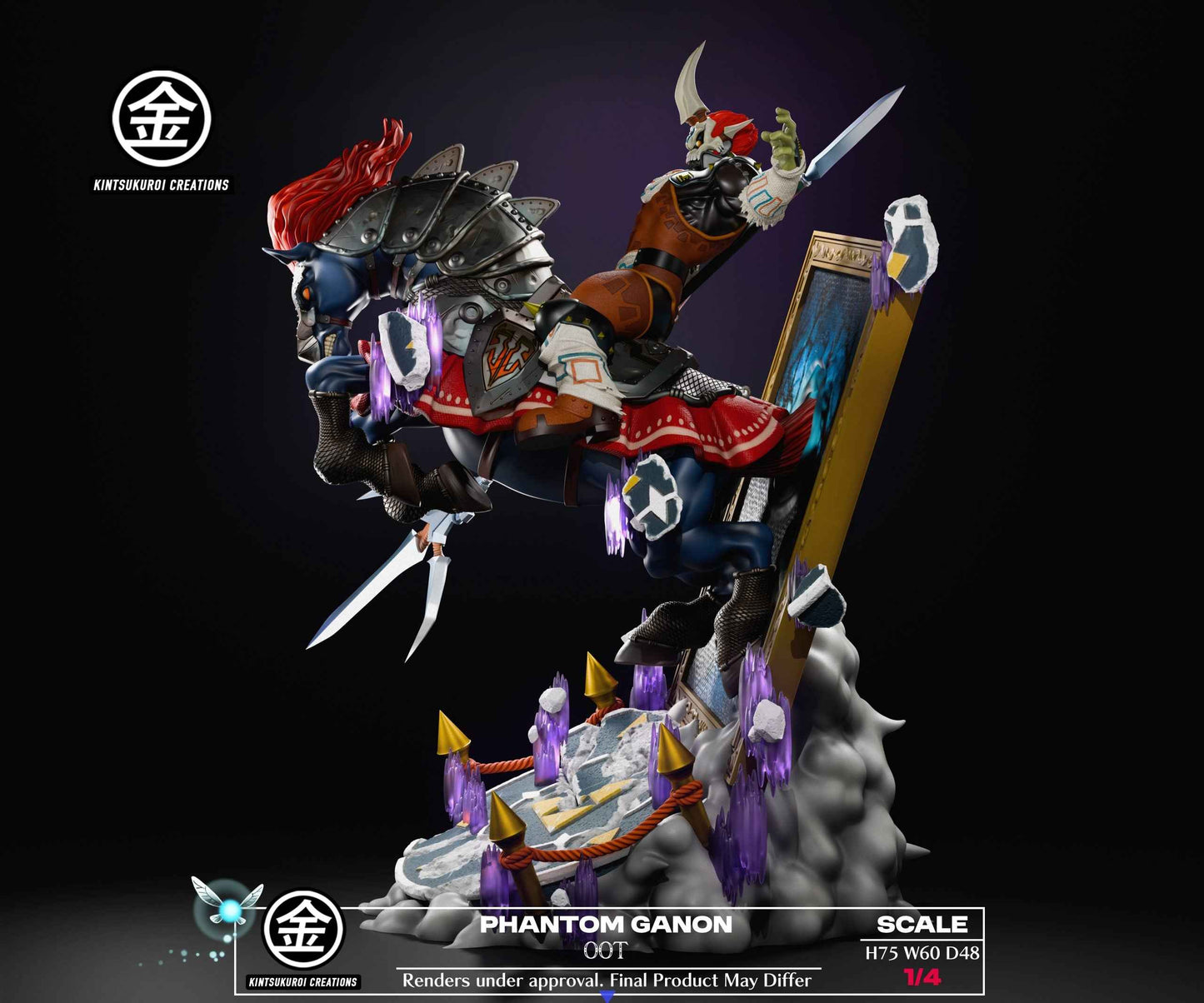 The Legend of Zelda ~ Kintsukuroi Creations Studio ~ Phantom Ganon Ganondorf ~ Resin Statue - Santoryu Resins Collectors