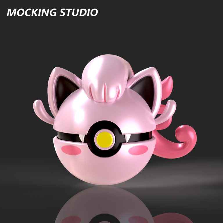 Pokémon ~ Mocking Studio ~ Scream Tail Poké Ball ~ Resin Statue - Santoryu Resins Collectors