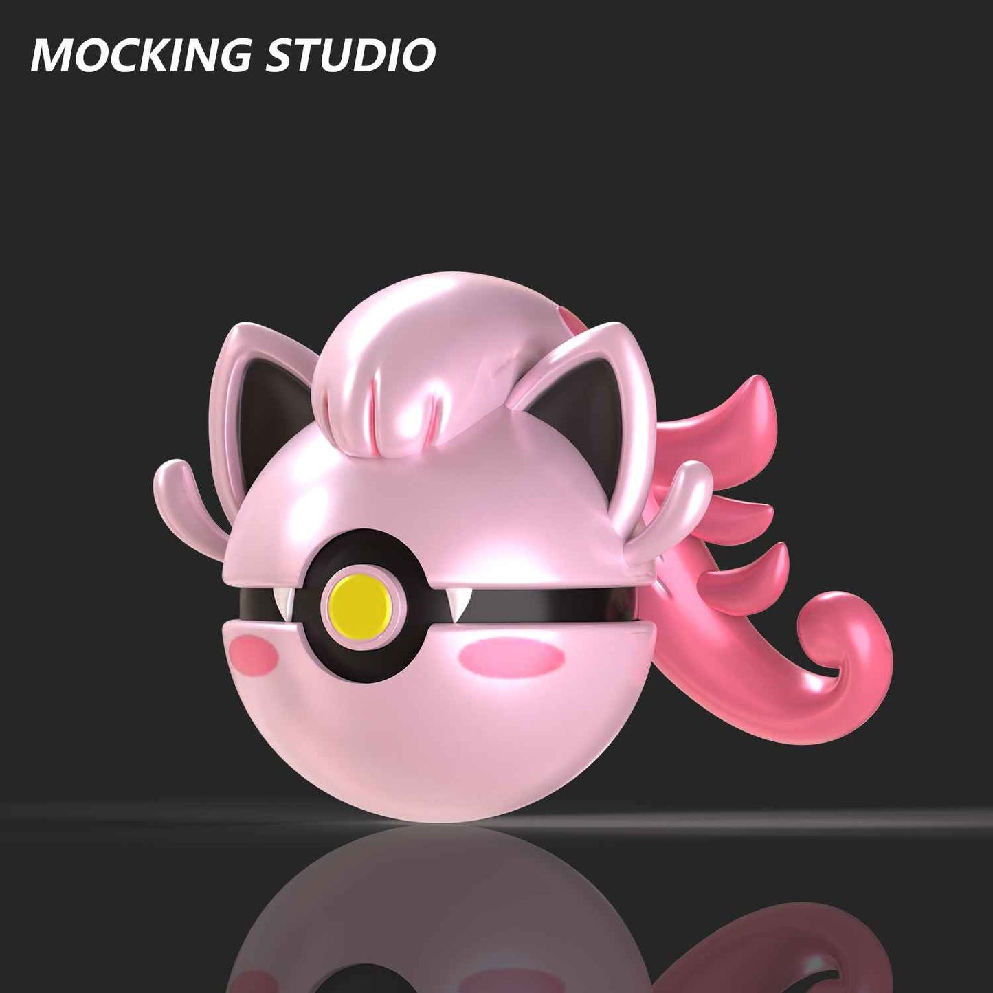 Pokémon ~ Mocking Studio ~ Scream Tail Poké Ball ~ Resin Statue - Santoryu Resins Collectors