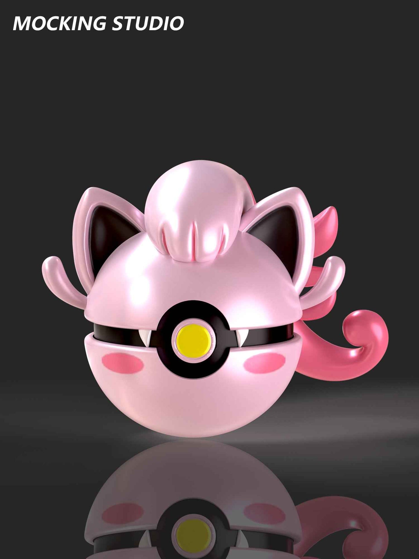 Pokémon ~ Mocking Studio ~ Scream Tail Poké Ball ~ Resin Statue - Santoryu Resins Collectors
