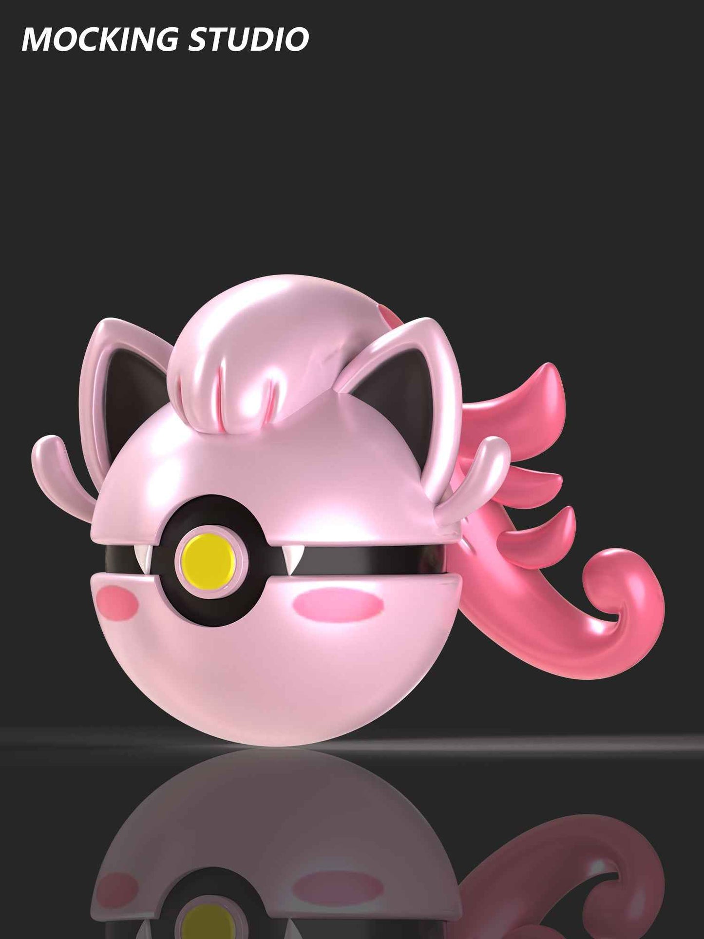 Pokémon ~ Mocking Studio ~ Scream Tail Poké Ball ~ Resin Statue - Santoryu Resins Collectors