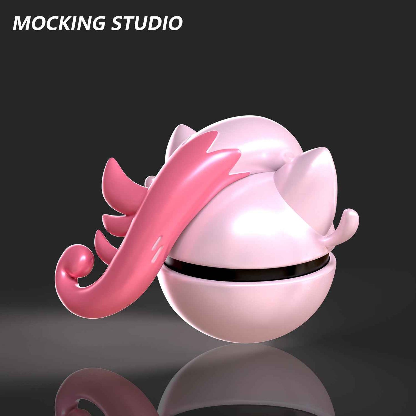 Pokémon ~ Mocking Studio ~ Scream Tail Poké Ball ~ Resin Statue - Santoryu Resins Collectors