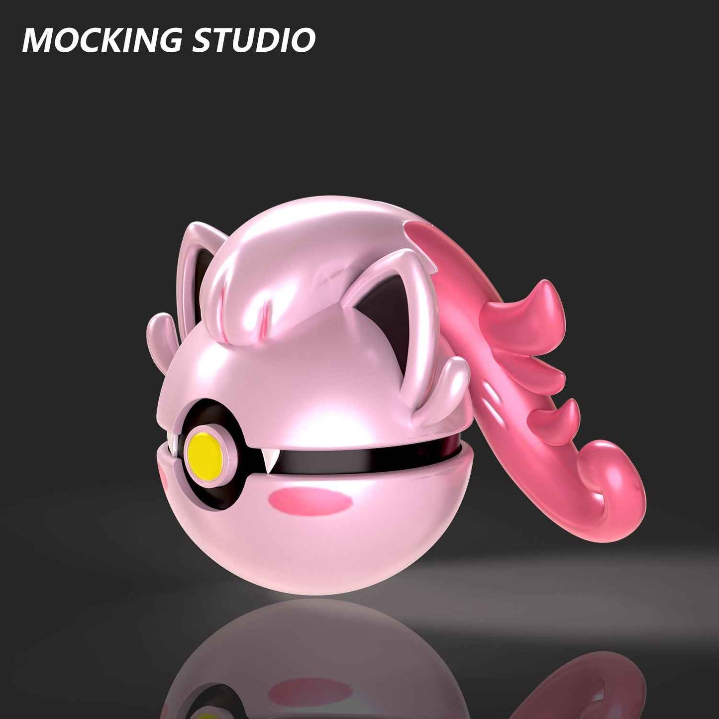 Pokémon ~ Mocking Studio ~ Scream Tail Poké Ball ~ Resin Statue - Santoryu Resins Collectors