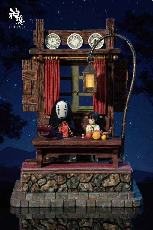 Spirited Away ~ Shen Yin Studio ~ Hayao Miyazaki: Chihiro Ogino & No-Face "Kaonashi" ~ Resin Statue - Santoryu Resins Collectors