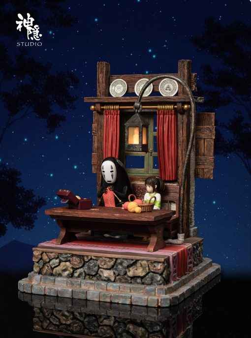 Spirited Away ~ Shen Yin Studio ~ Hayao Miyazaki: Chihiro Ogino & No-Face "Kaonashi" ~ Resin Statue - Santoryu Resins Collectors
