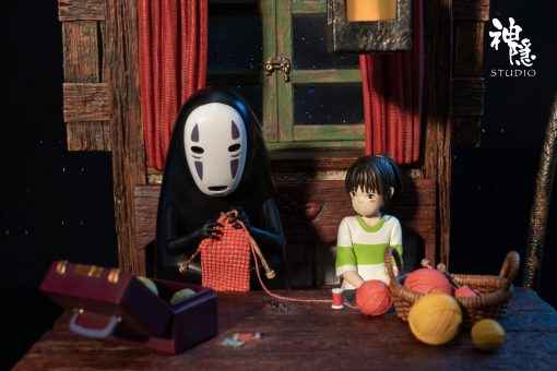 Spirited Away ~ Shen Yin Studio ~ Hayao Miyazaki: Chihiro Ogino & No-Face "Kaonashi" ~ Resin Statue - Santoryu Resins Collectors