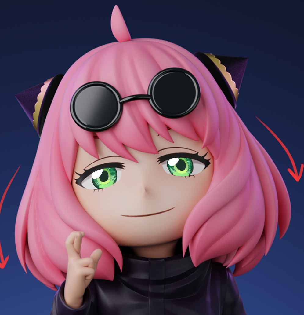 Spy x Family ~ ZH Studio ~ Anya Forger Cosplay Gojo Satoru ~ Resin Statue - Santoryu Resins Collectors