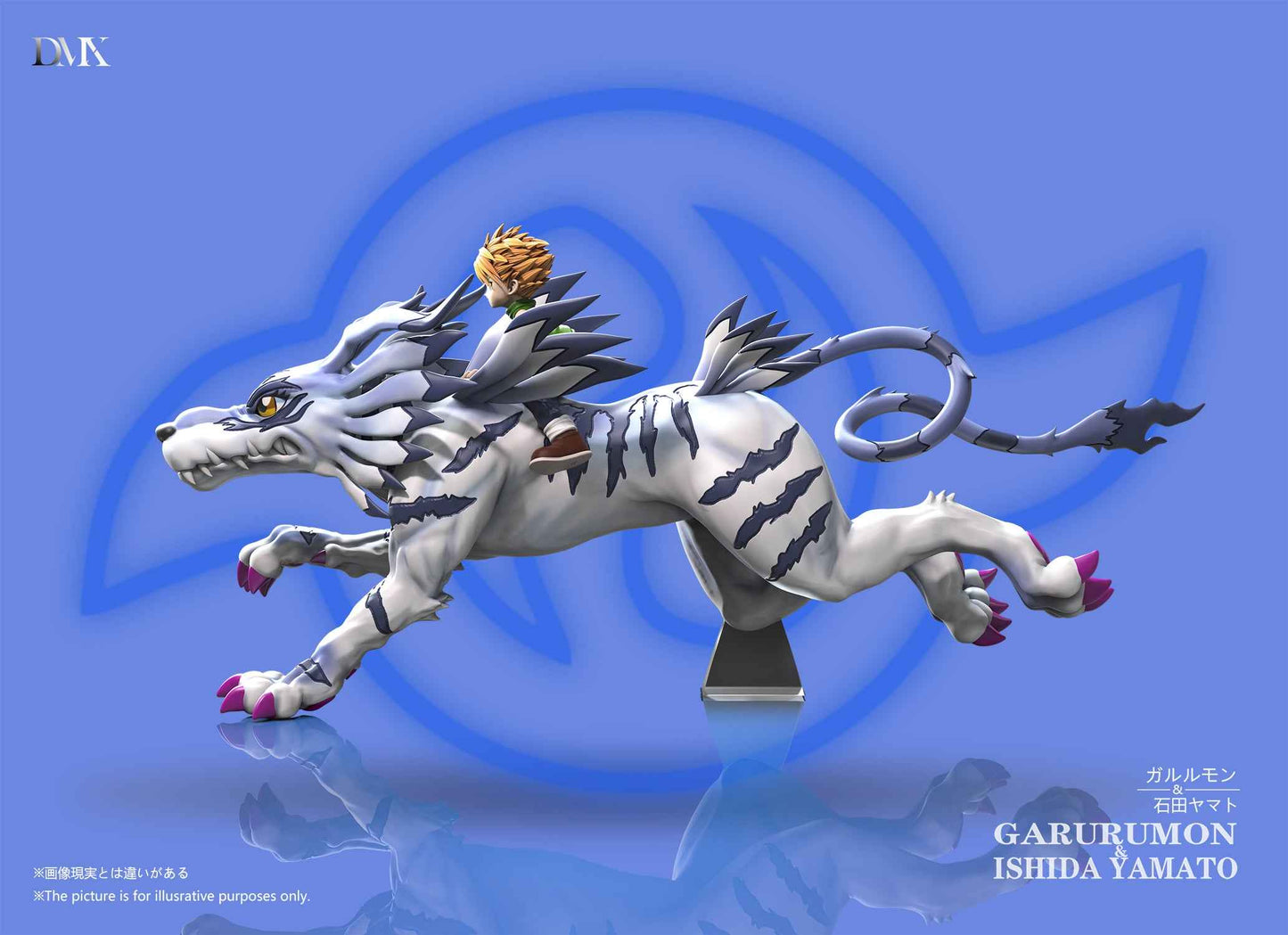 Digimon ~ DMX Studio ~ Garurumon & Yamato Ishida ~ Resin Statue - Santoryu Resins Collectors