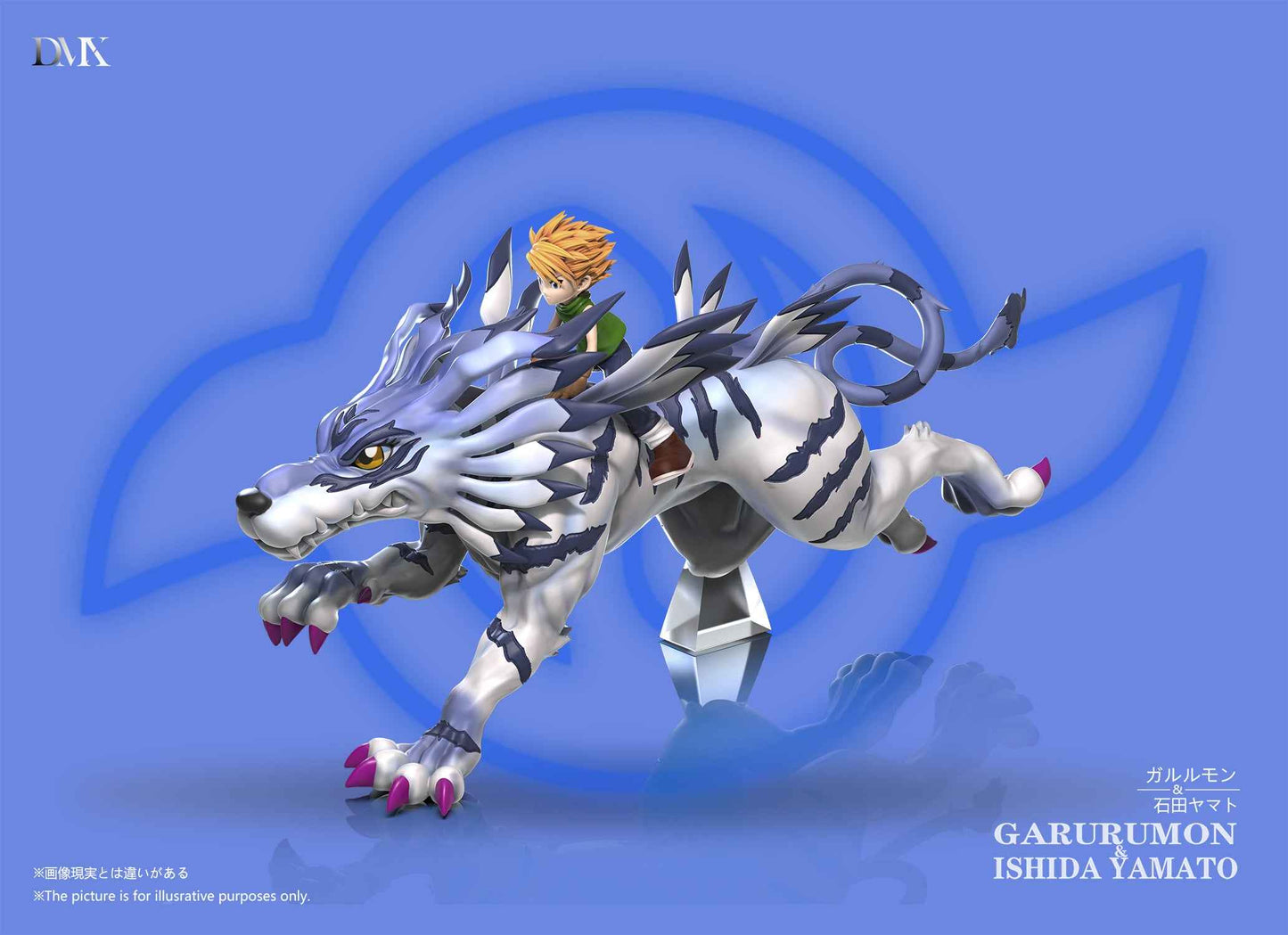 Digimon ~ DMX Studio ~ Garurumon & Yamato Ishida ~ Resin Statue - Santoryu Resins Collectors