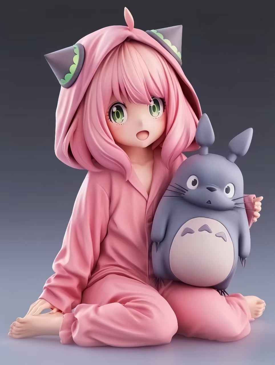 Spy x Family ~ Dream Elf Studio ~ Pajamas Anya Forger & Totoro ~ Resin Statue - Santoryu Resins Collectors