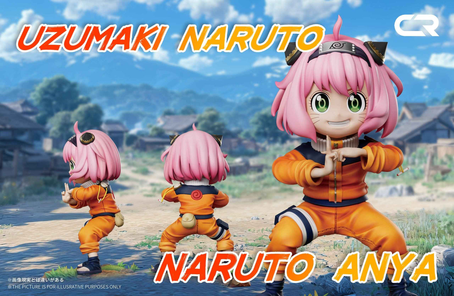 Spy x Family ~ CR Studio ~ Anya Forger Cosplay Uzumaki Naruto Kage Bunshin ~ Resin Statue - Santoryu Resins Collectors