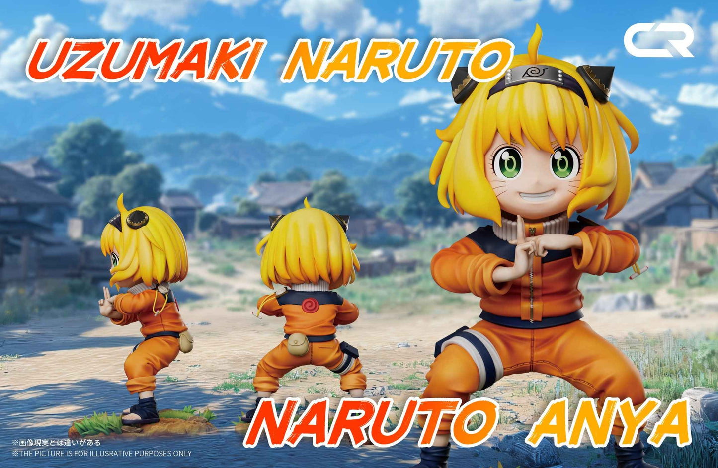 Spy x Family ~ CR Studio ~ Anya Forger Cosplay Uzumaki Naruto Kage Bunshin ~ Resin Statue - Santoryu Resins Collectors