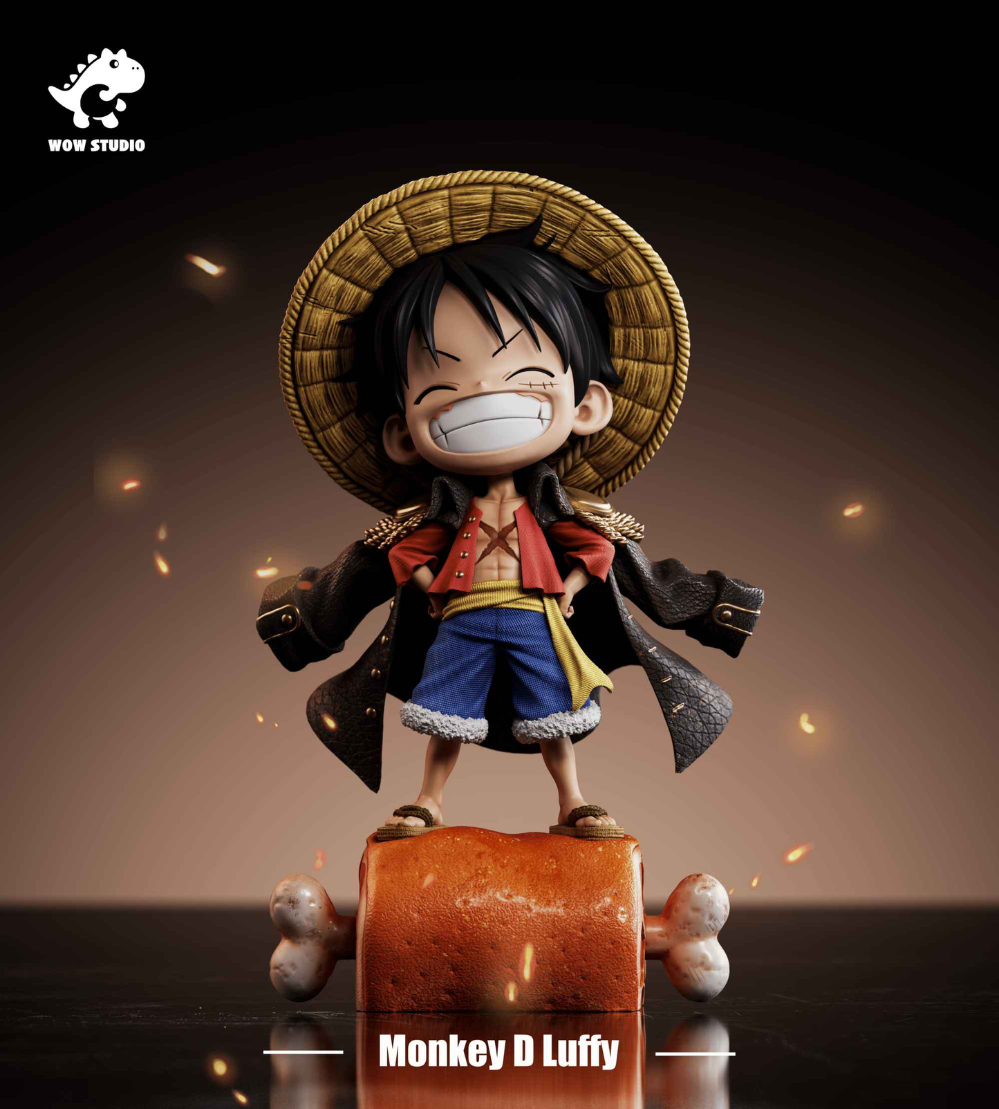 One Piece ~ WOW Studio ~ Little Monkey D. Luffy BBQ ~ Resin Statue - Santoryu Resins Collectors