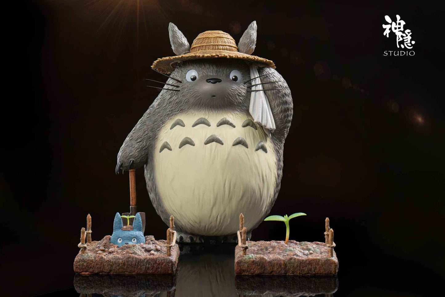 My Neighbor Totoro ~ Shen Yin Studio ~ Farmer Totoro ~ Resin Statue - Santoryu Resins Collectors