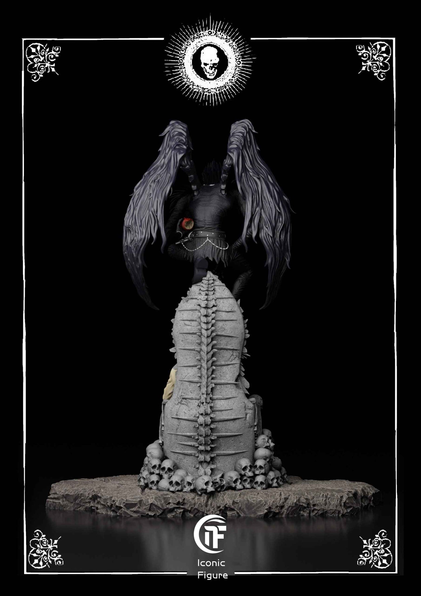 Death Note ~ Iconic Figure (IF) Studio ~ Ryuk, Light Yagami & L Lawliet ~ Resin Statue - Santoryu Resins Collectors