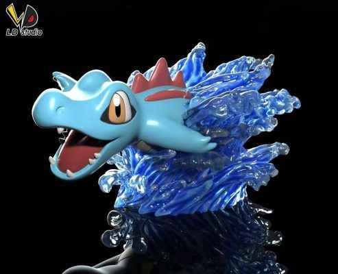 Pokémon ~ LD Studio ~ Feraligatr Evolution Group ~ Resin Statue - Santoryu Resins Collectors