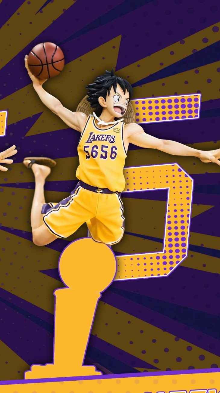 One Piece ~ 1P Studio ~ Los Angeles Lakers Monkey D. Luffy ~ Resin Statue - Santoryu Resins Collectors