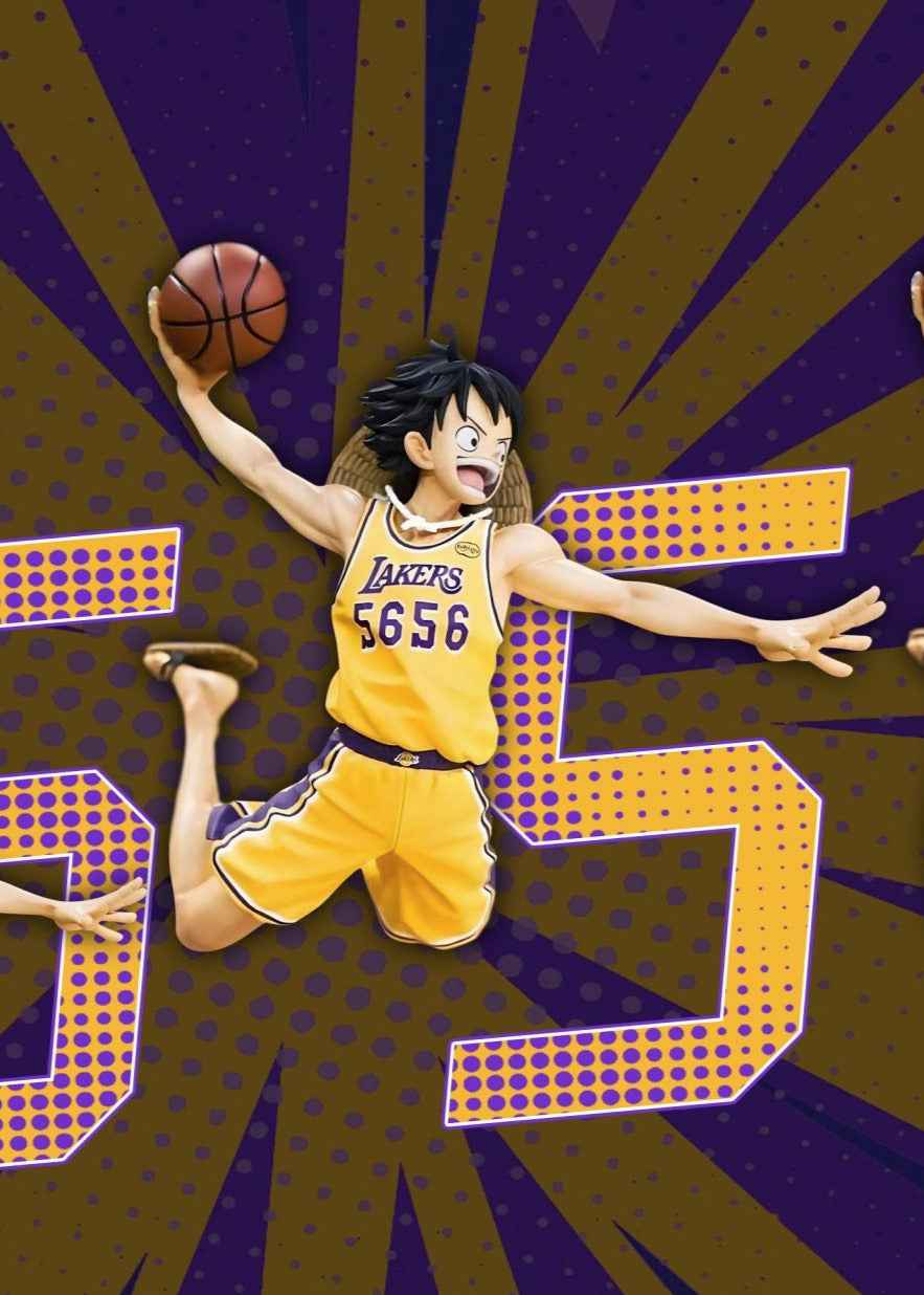 One Piece ~ 1P Studio ~ Los Angeles Lakers Monkey D. Luffy ~ Resin Statue - Santoryu Resins Collectors