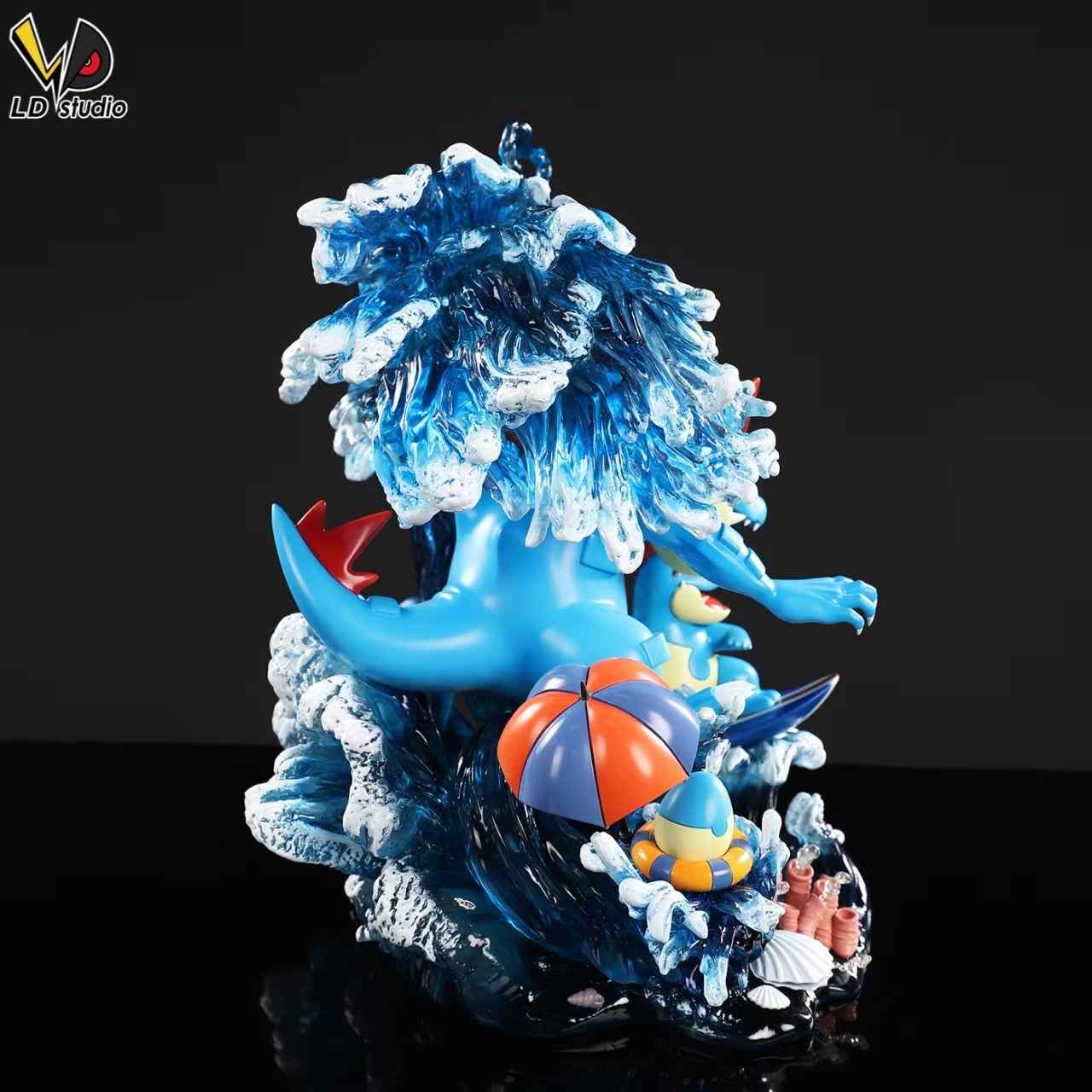 Pokémon ~ LD Studio ~ Feraligatr Evolution Group ~ Resin Statue - Santoryu Resins Collectors
