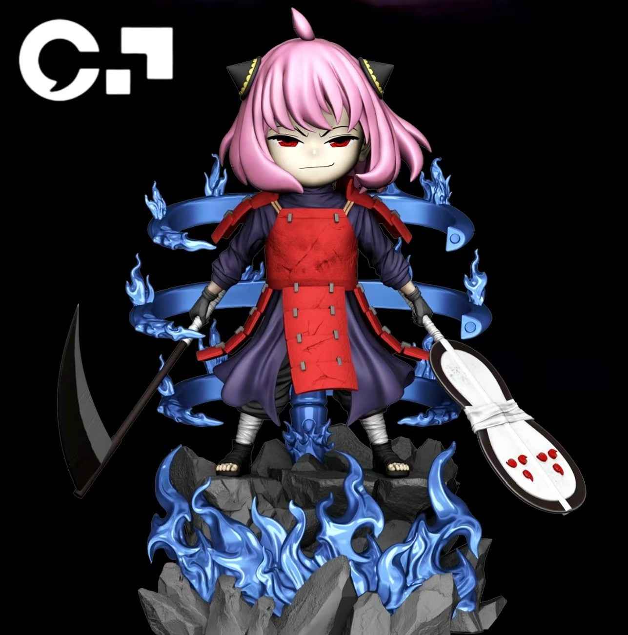 Spy x Family ~ Cosplay Studio ~ Anya Forger Cosplay Uchiha Madara ~ Resin Statue - Santoryu Resins Collectors