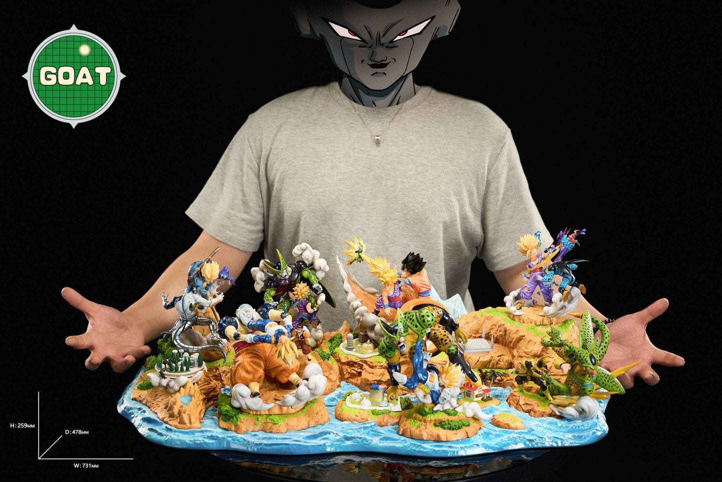 Dragon Ball GOAT Studio Cell Chapter Series Resin Statue - Santoryu Resins Collectors