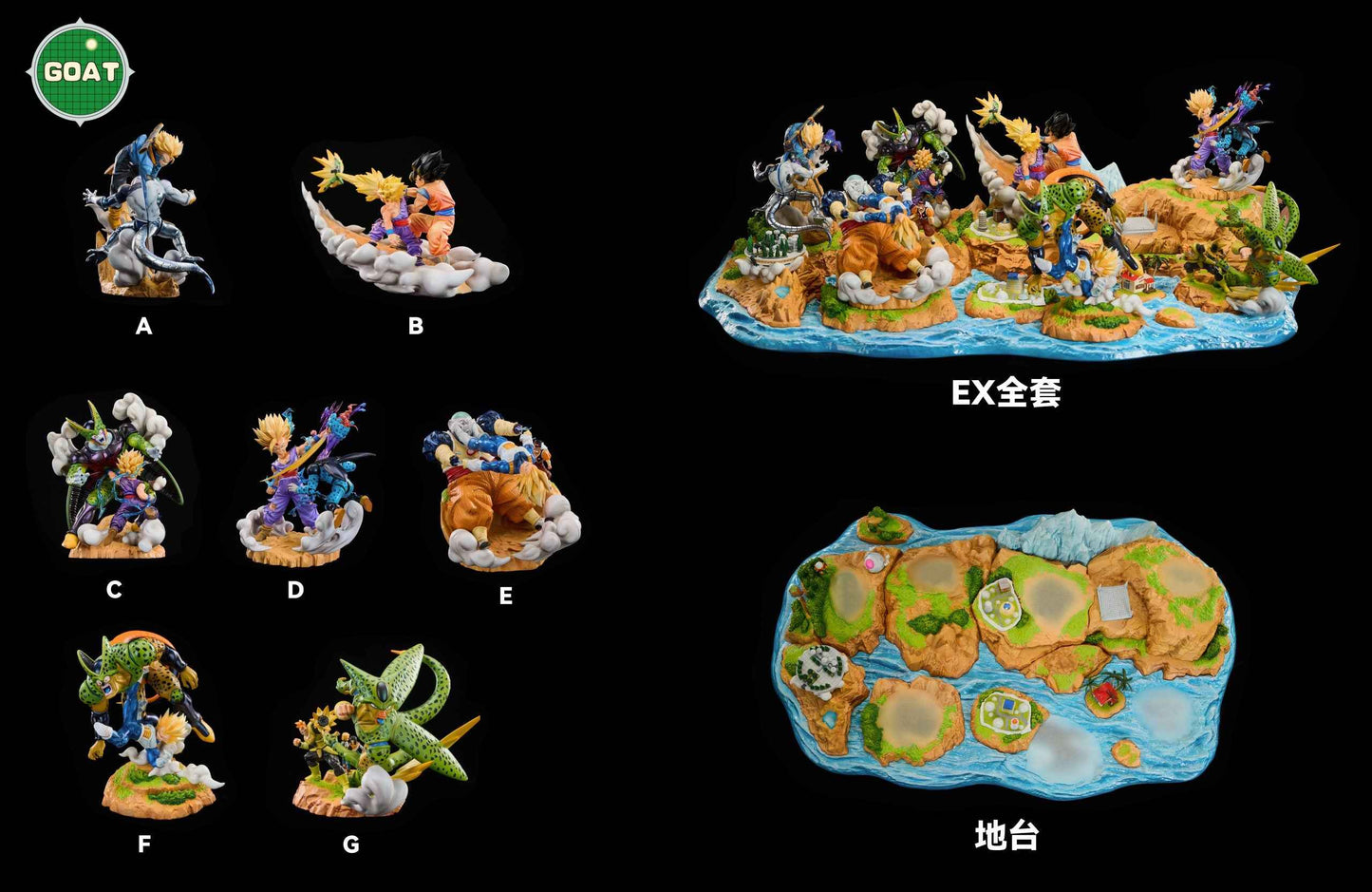 Dragon Ball GOAT Studio Cell Chapter Series Resin Statue - Santoryu Resins Collectors