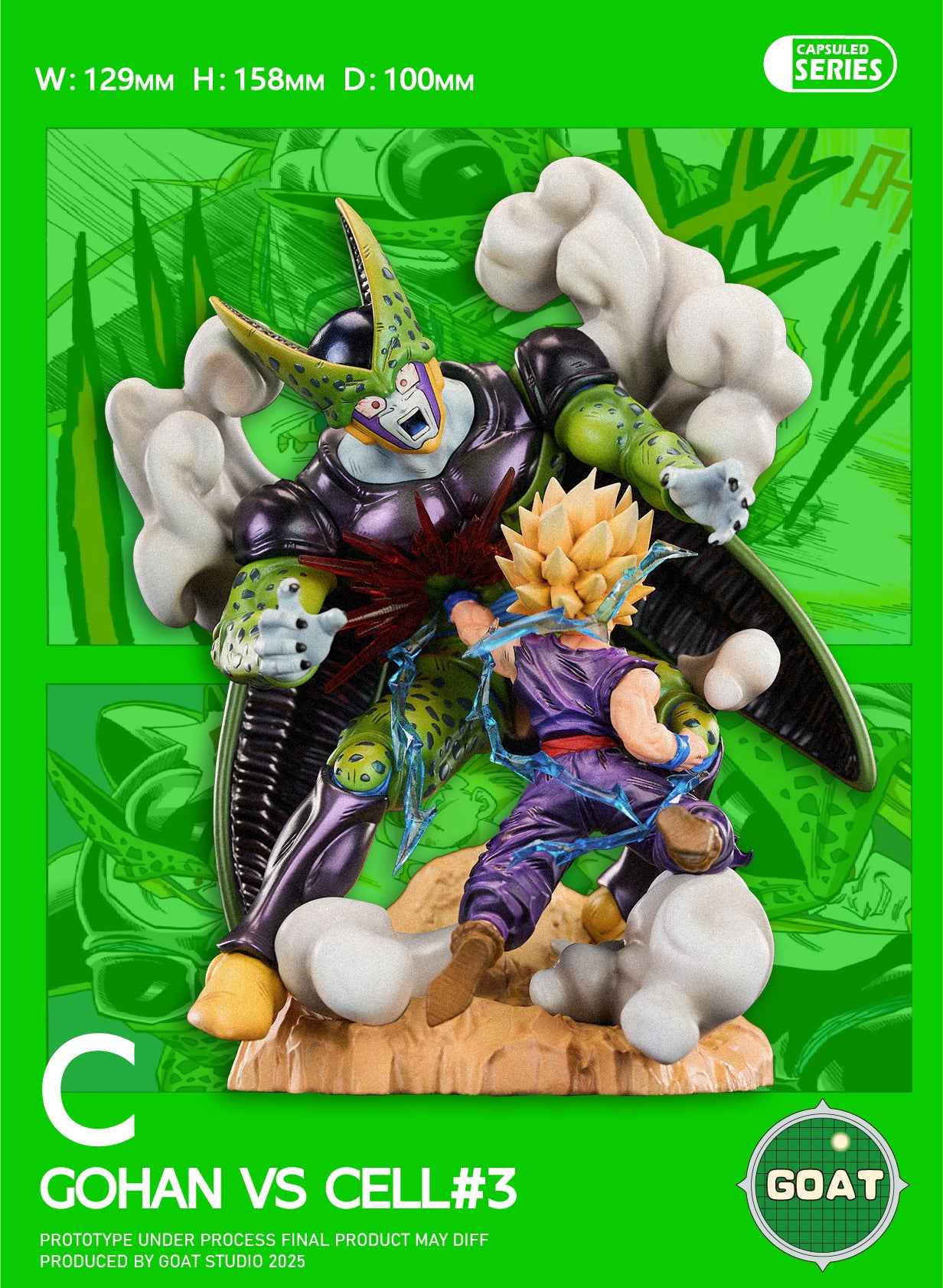 Dragon Ball GOAT Studio Cell Chapter Series Resin Statue - Santoryu Resins Collectors