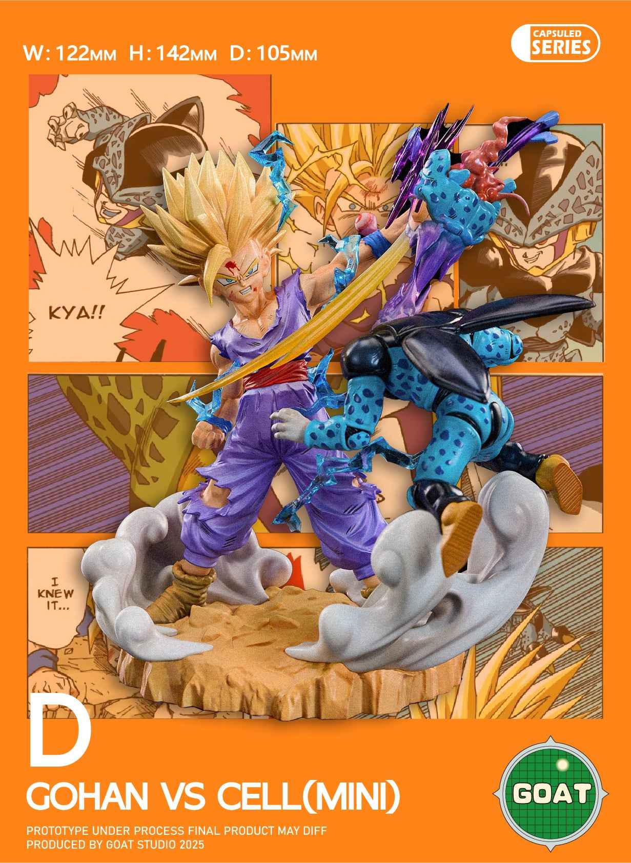 Dragon Ball GOAT Studio Cell Chapter Series Resin Statue - Santoryu Resins Collectors