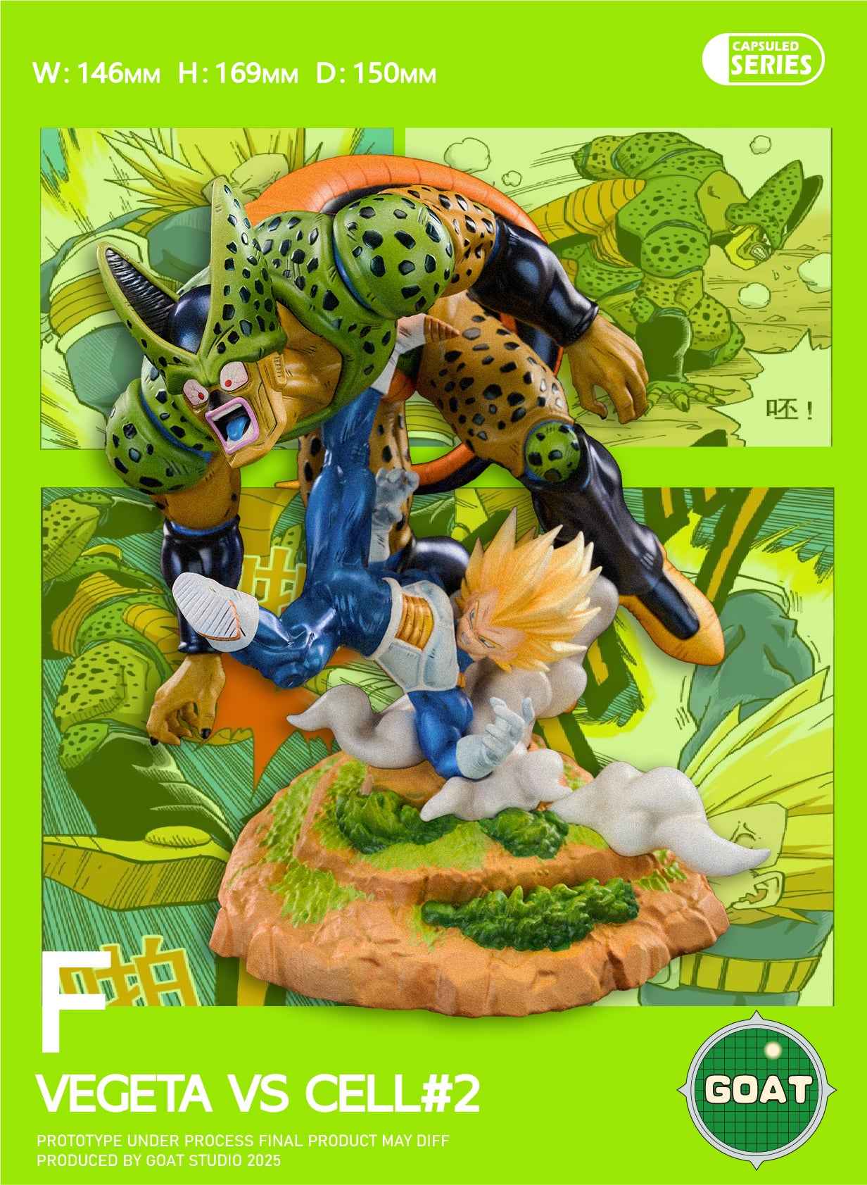 Dragon Ball GOAT Studio Cell Chapter Series Resin Statue - Santoryu Resins Collectors