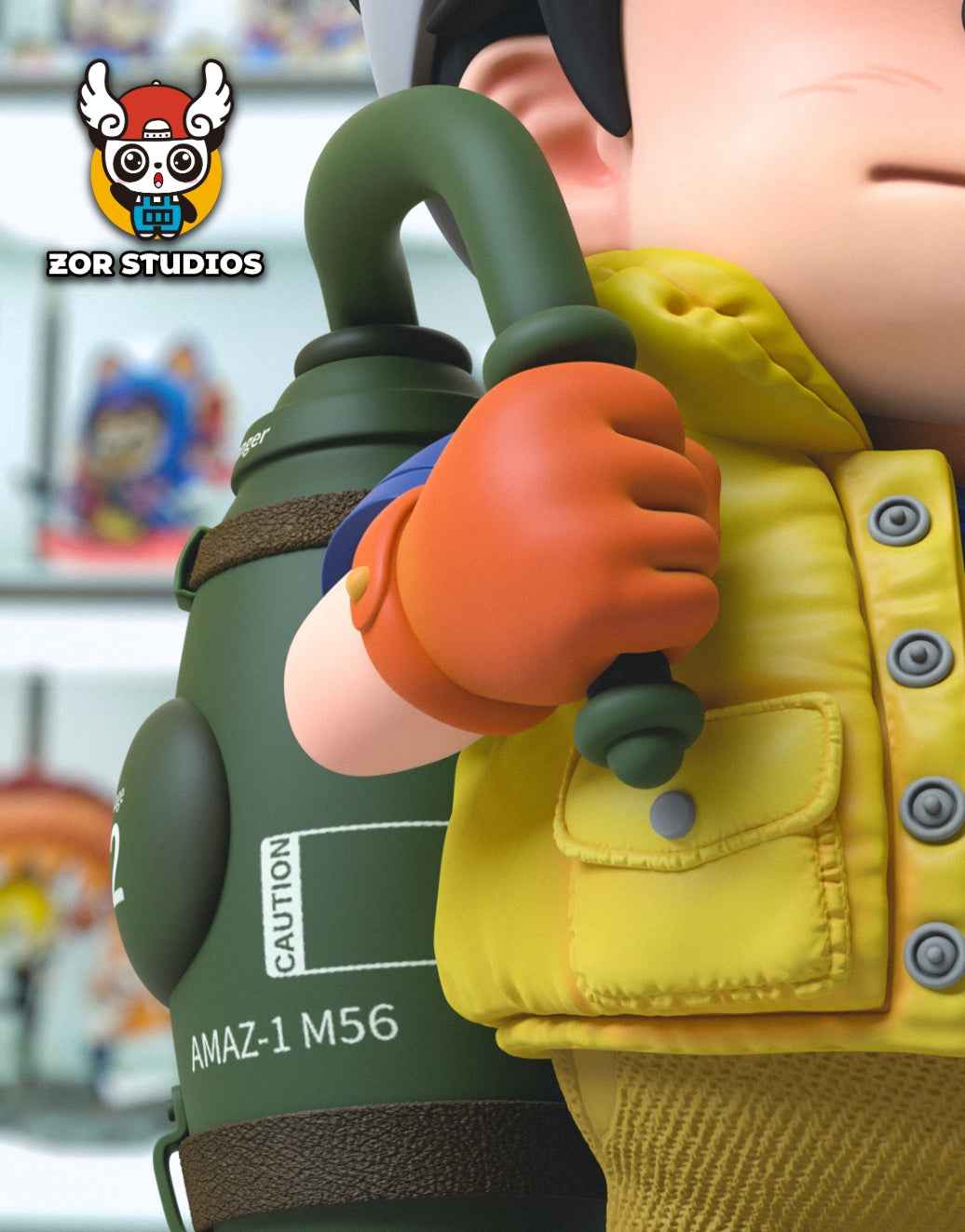 Dr Slump ~ ZOR Studio ~ Soramame Biisuke ~ Resin Statue - Santoryu Resins Collectors