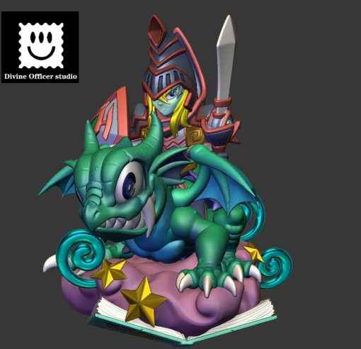 Yu-Gi-Oh! ~ Divine Officer Studio ~ Dark Magician & Dark Magician Girl ~ Resin Statue - Santoryu Resins Collectors