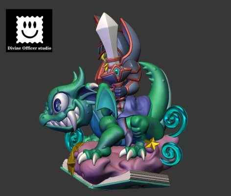 Yu-Gi-Oh! ~ Divine Officer Studio ~ Dark Magician & Dark Magician Girl ~ Resin Statue - Santoryu Resins Collectors