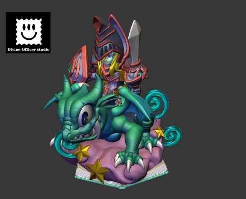 Yu-Gi-Oh! ~ Divine Officer Studio ~ Dark Magician & Dark Magician Girl ~ Resin Statue - Santoryu Resins Collectors