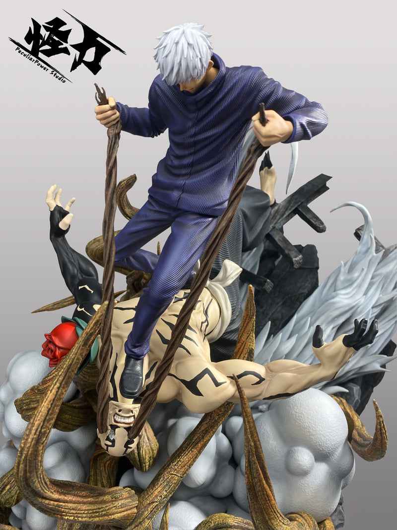 Jujutsu Kaisen ~ Peculiar Power Studio ~ Gojo Satoru vs. Hanami ~ Resin Statue - Santoryu Resins Collectors