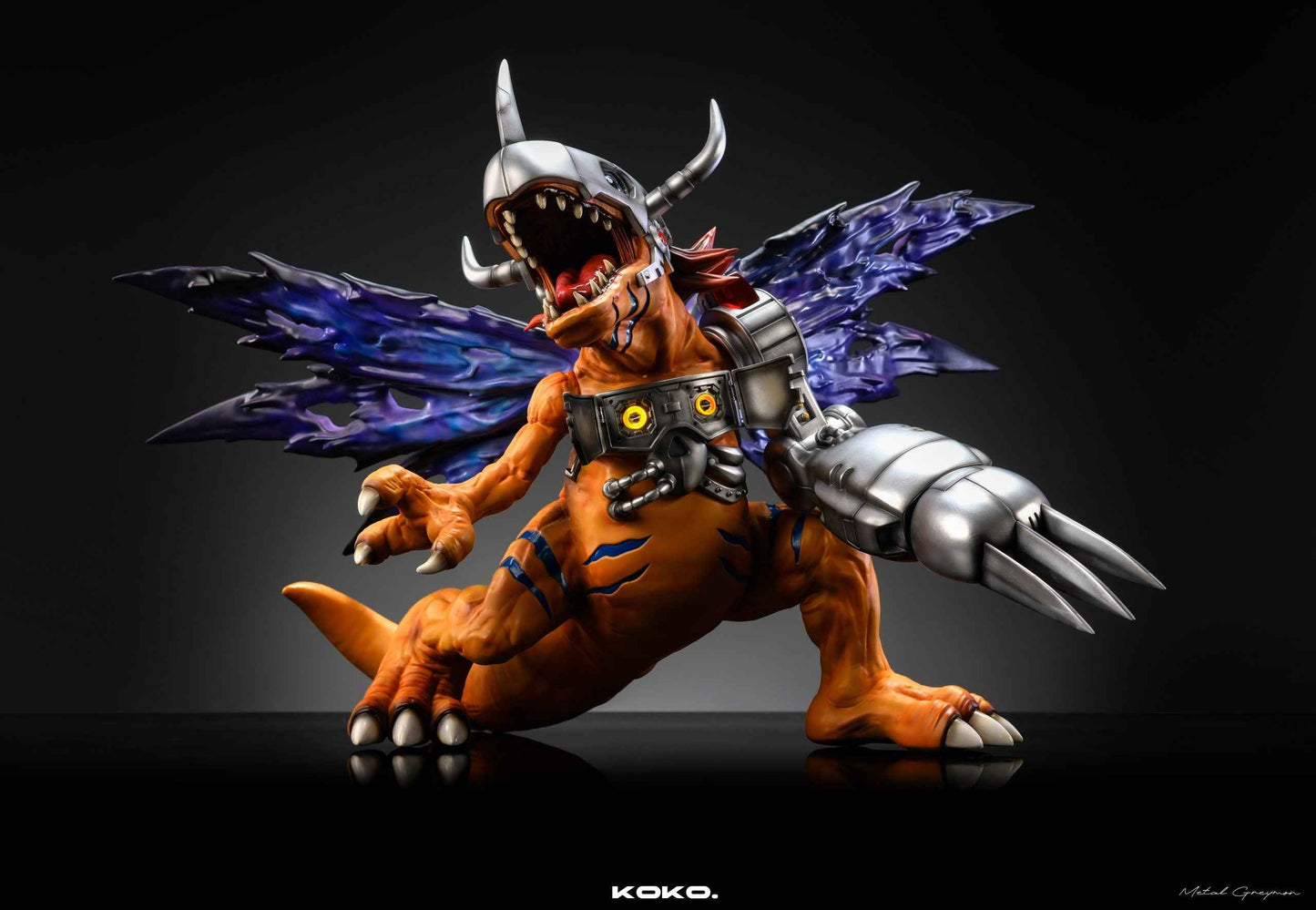 Digimon ~ Koko Studio ~ Metal Greymon ~ Resin Statue - Santoryu Resins Collectors