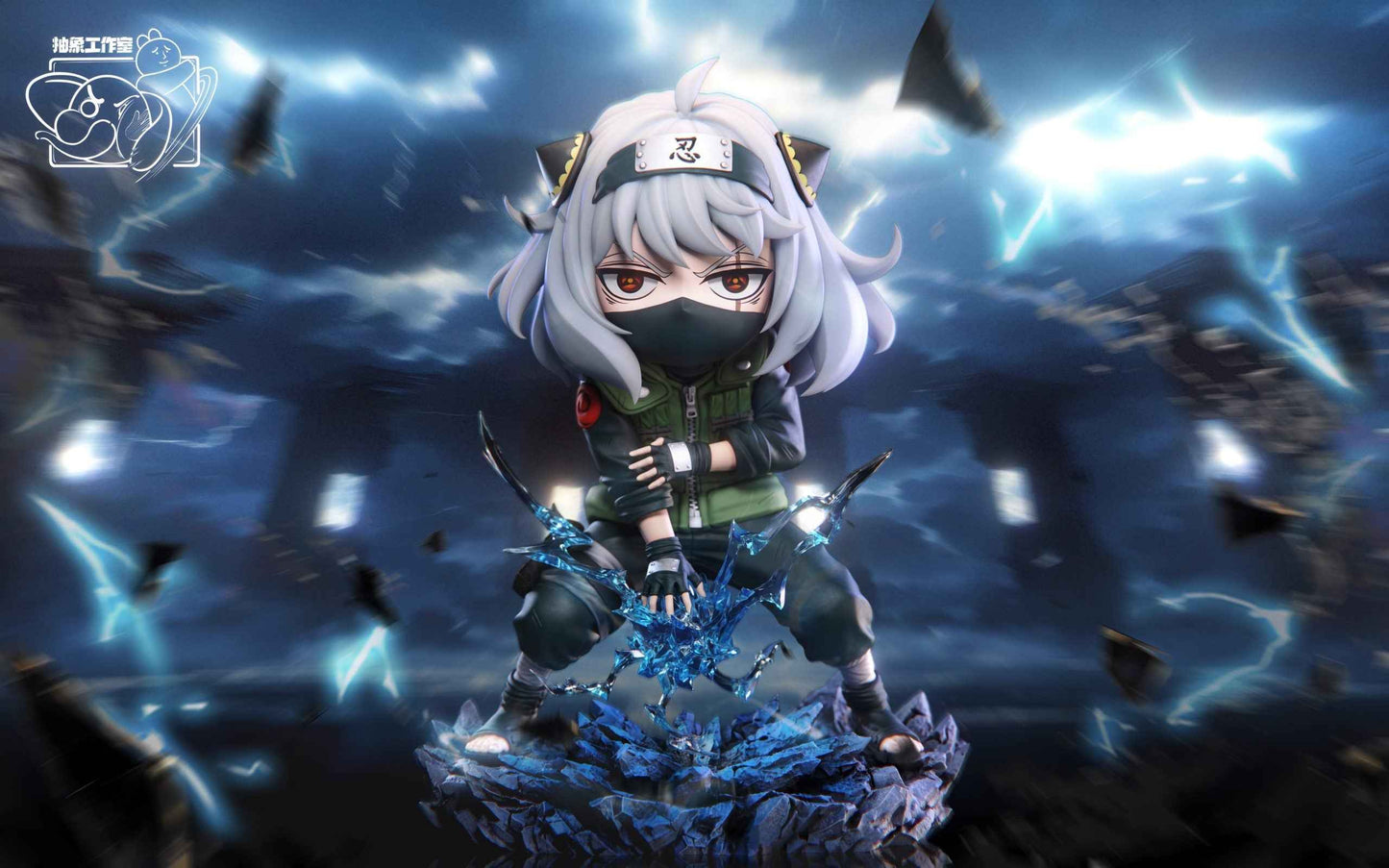 Spy x Family Chou Xiang Studio Anya Forger Cosplay Kakashi Resin Statue - Santoryu Resins Collectors