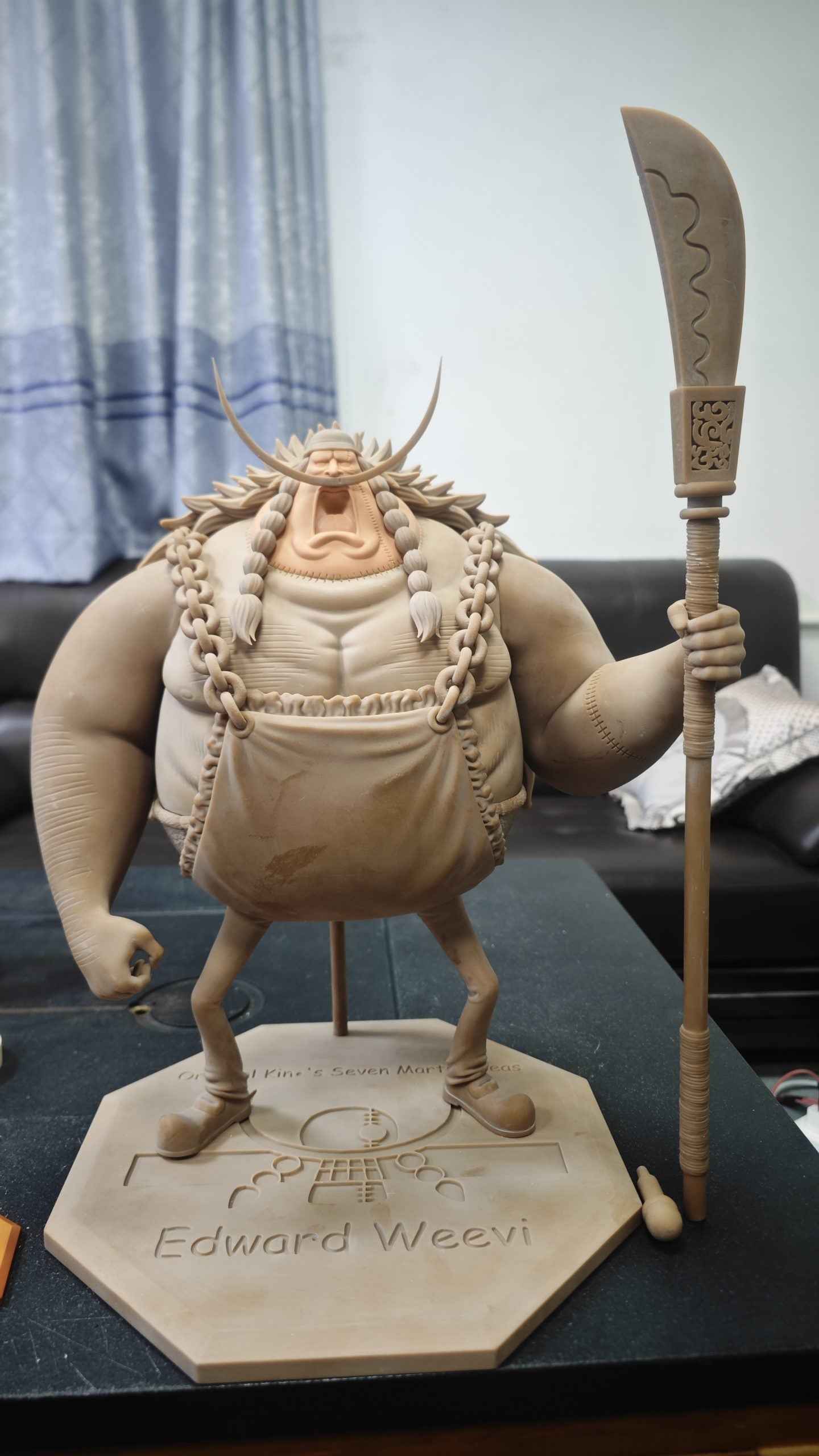 One Piece ~ Long Hu Studio ~ Edward Weevil & Miss Buckingham Stussy ~ Resin Statue