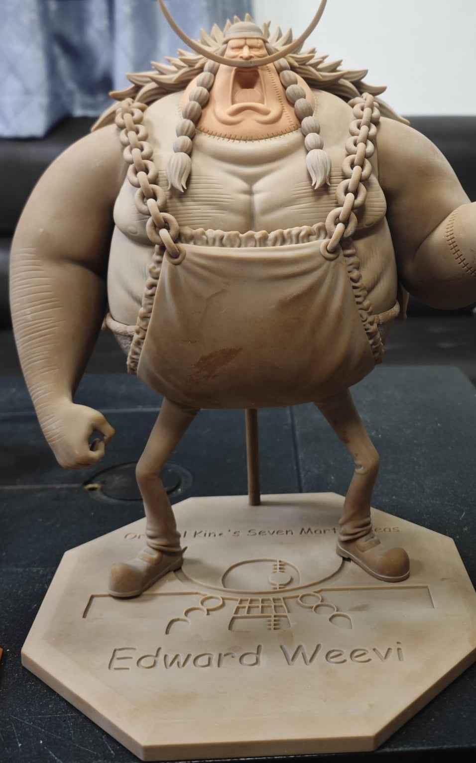 One Piece ~ Long Hu Studio ~ Edward Weevil & Miss Buckingham Stussy ~ Resin Statue