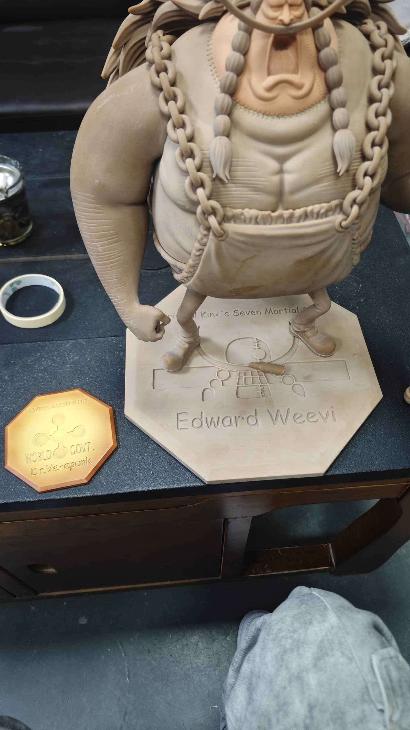 One Piece ~ Long Hu Studio ~ Edward Weevil & Miss Buckingham Stussy ~ Resin Statue