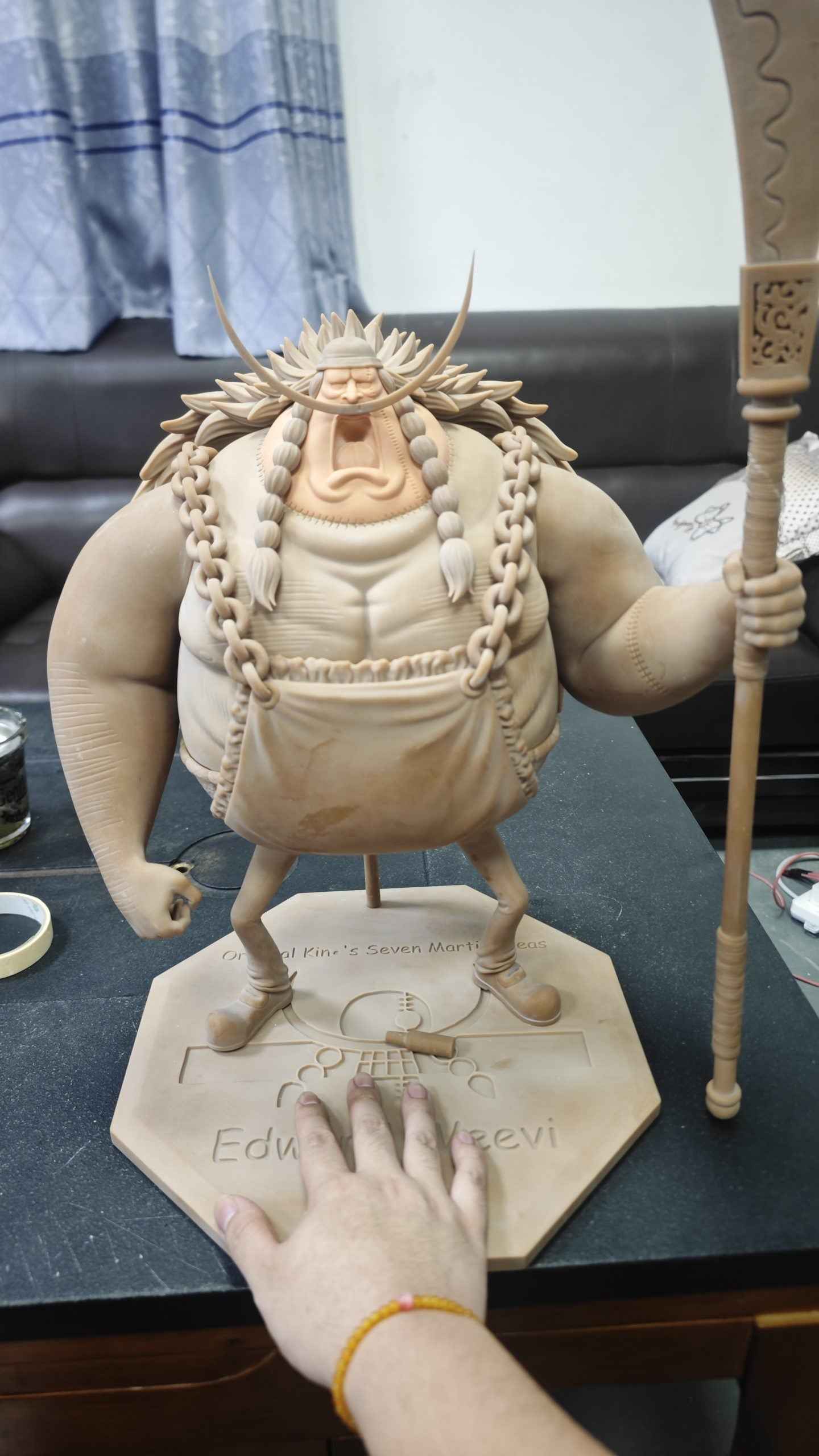 One Piece ~ Long Hu Studio ~ Edward Weevil & Miss Buckingham Stussy ~ Resin Statue